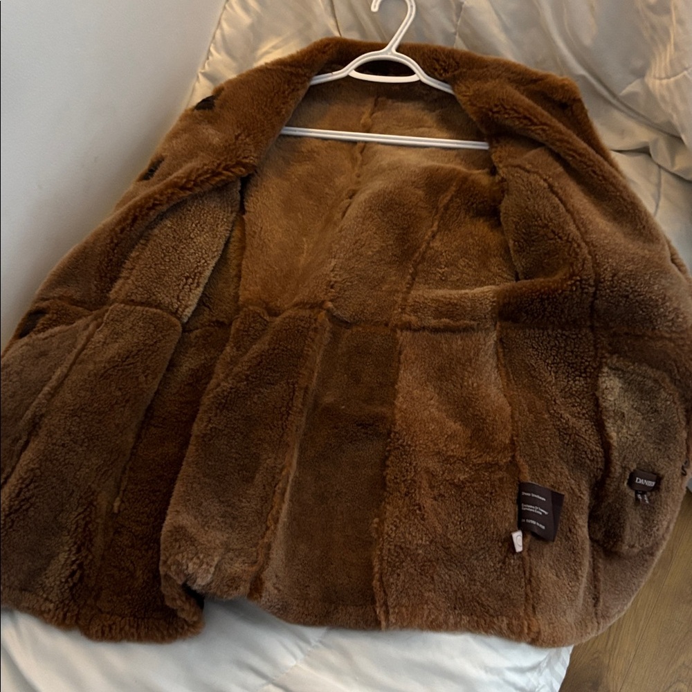 Danier Brown Shearling Coat - Picture 10 of 14